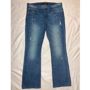 Express Stretch Barely Boot Mid Rise Jean 12 Short